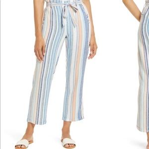 NWT Caslon Stripe Tie Waist Pants
